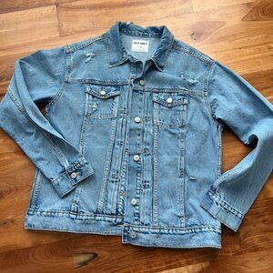 Women's Old Navy distressed oversized jean jacket